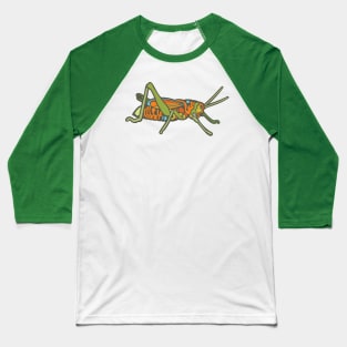 Colorful Grasshopper Baseball T-Shirt